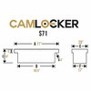 Camlocker 71 in Crossover Truck Tool Box S71